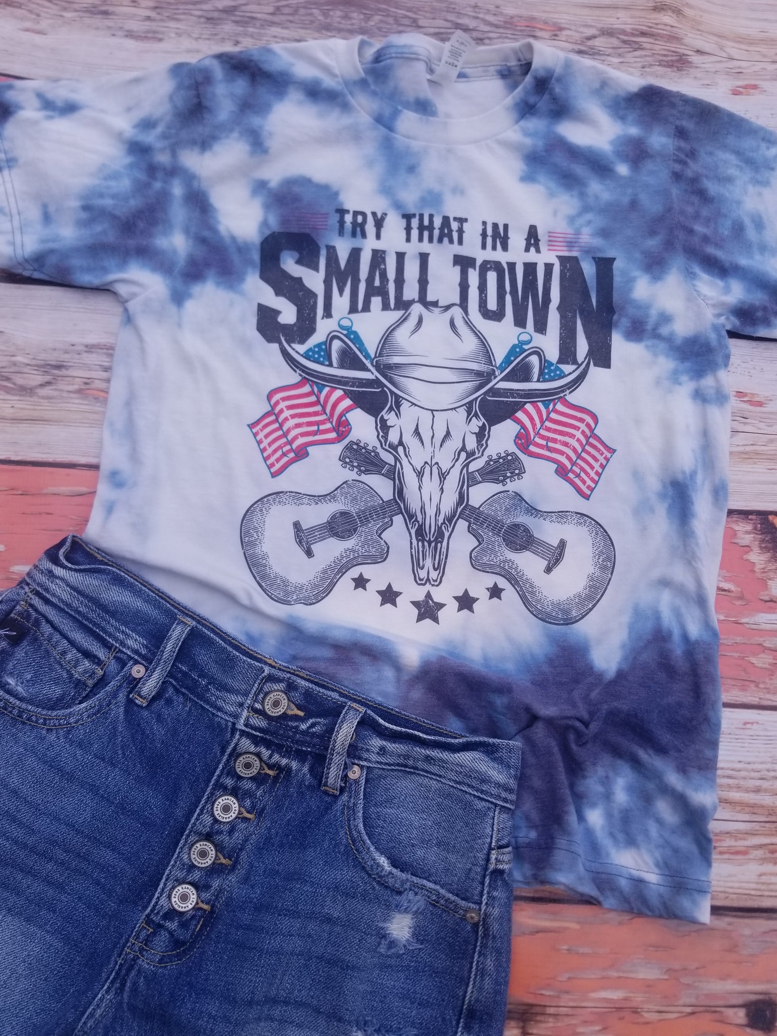 Small town bleached shirt