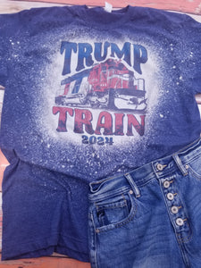 Trump train bleached shirt