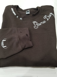 Game Day Embroidered Sweatshirt