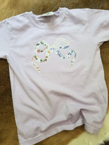 Bow patch work embroidered fabric applique