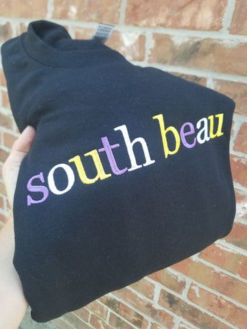 YOUTH Simple custom multi color embroidered GILDAN sweatshirt