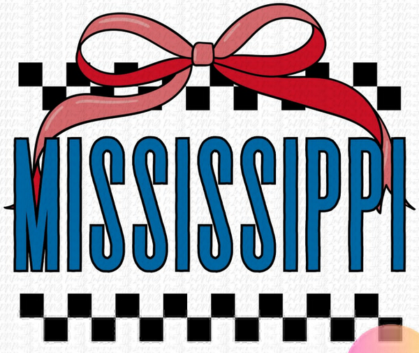 $12 tee deal Checkered Bow State