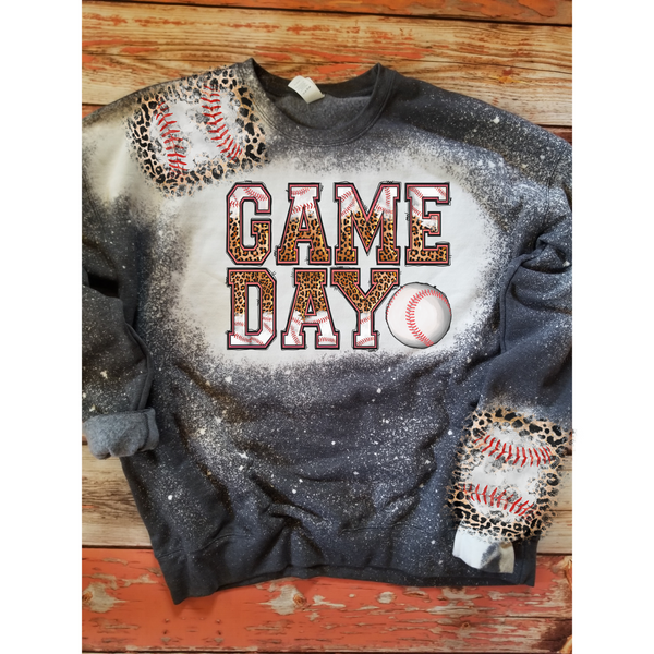 Game Day sports bleached sweatshirt