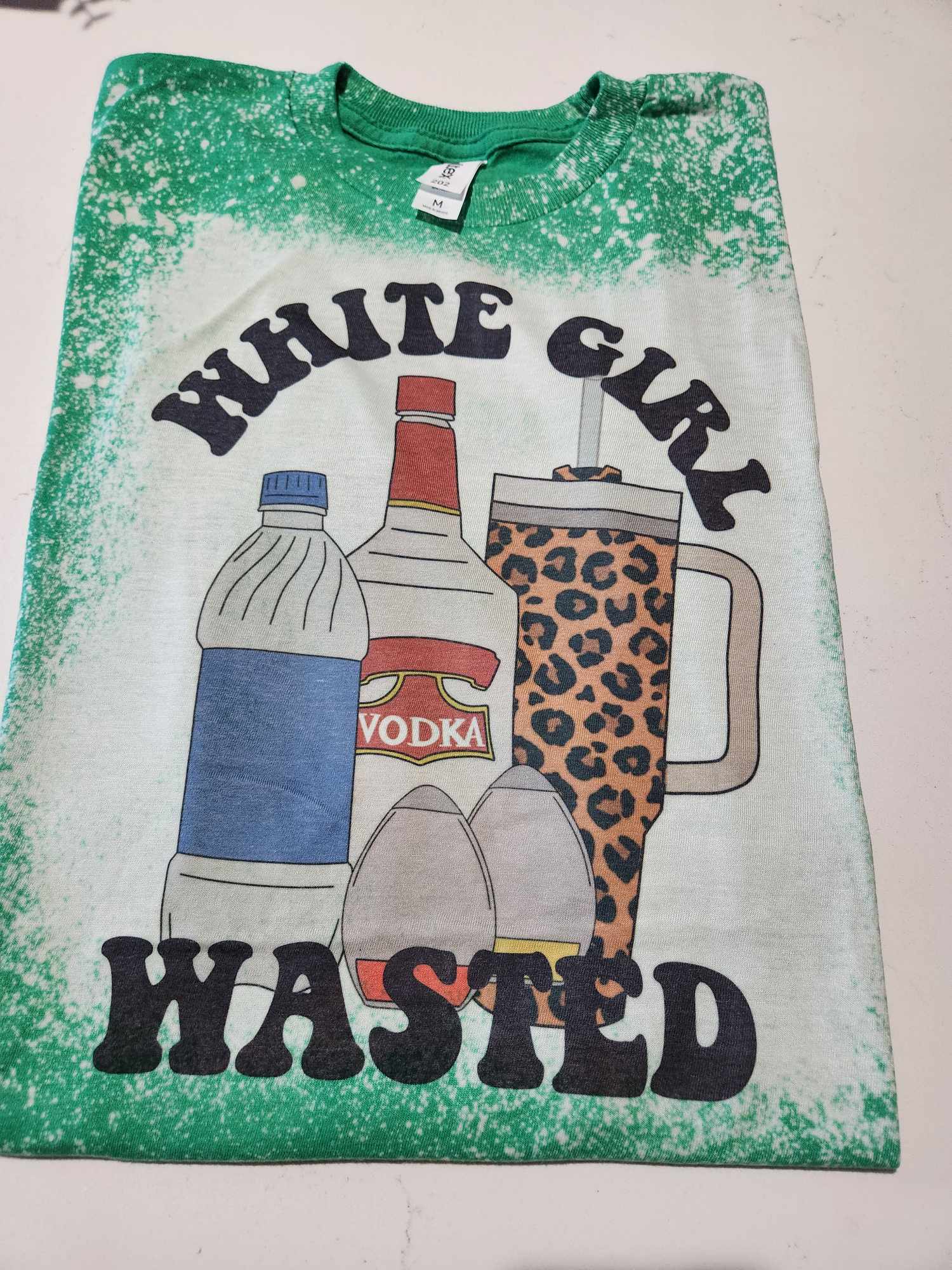 White girl wasted Bleached Tee