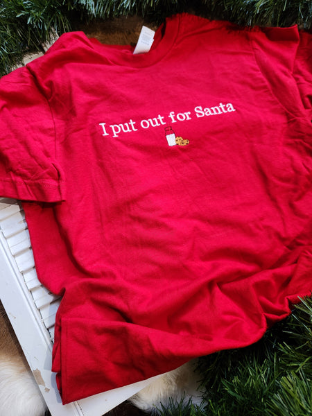 I put out for Santa embroidered