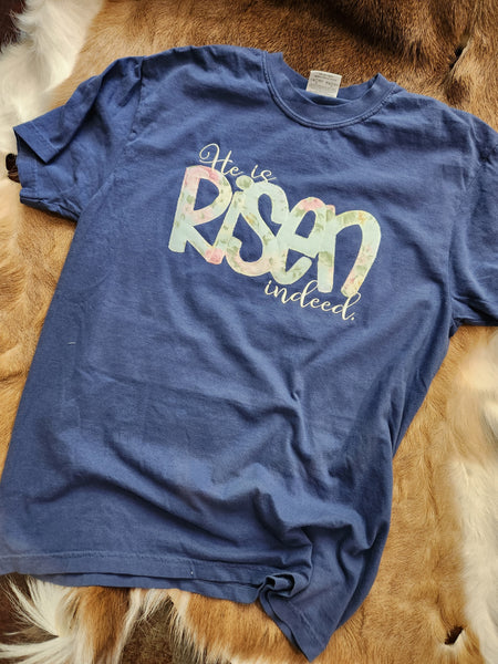 He is Risen indeed embroidered