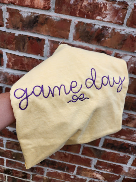 Game day embroidered