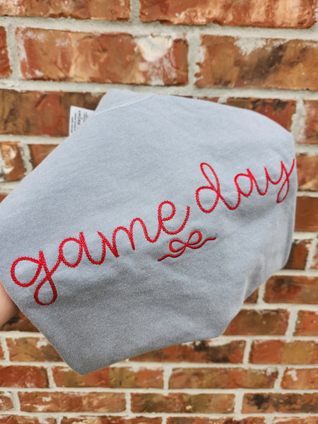Game day embroidered