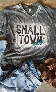 Small Town Girl Bleached Tee