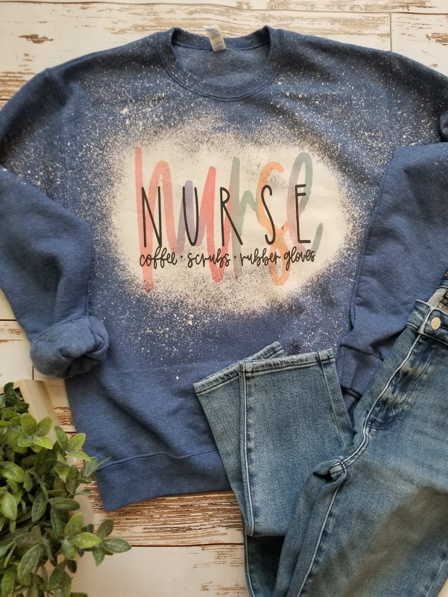 Nurse Vintage Blue Sweatshirt