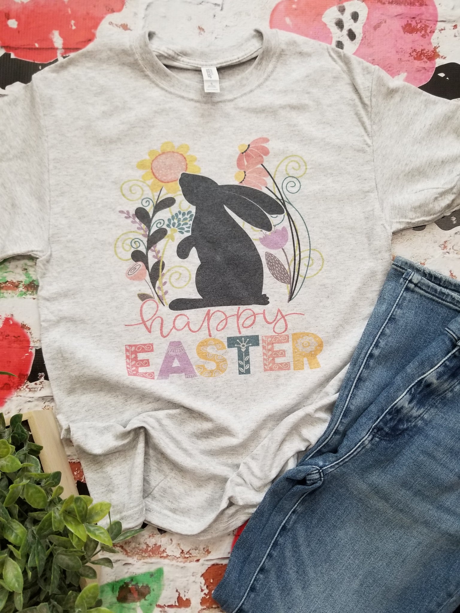 Happy Easter Bunny ash tee