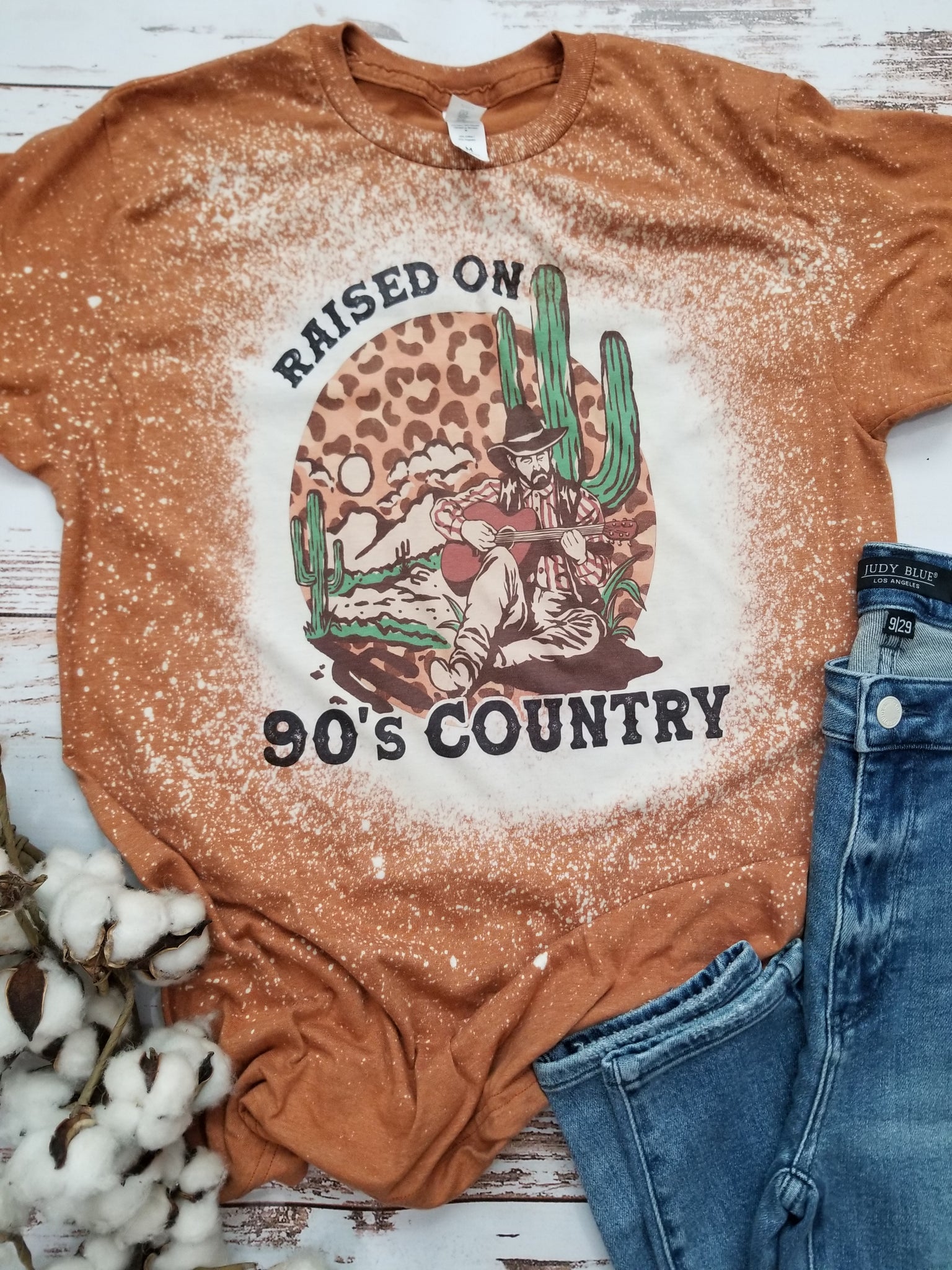 Raised on 90's Country rust bleached tee