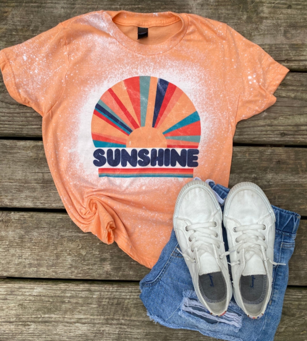 Sunshine Coral bleached tee