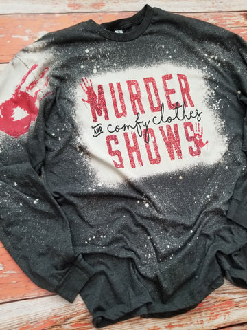 Murder shows Bleached long sleeve tee