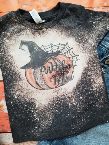 Witchy mini bleached tee