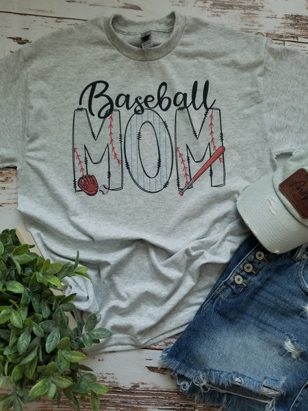 Customizable Baseball Mom tee