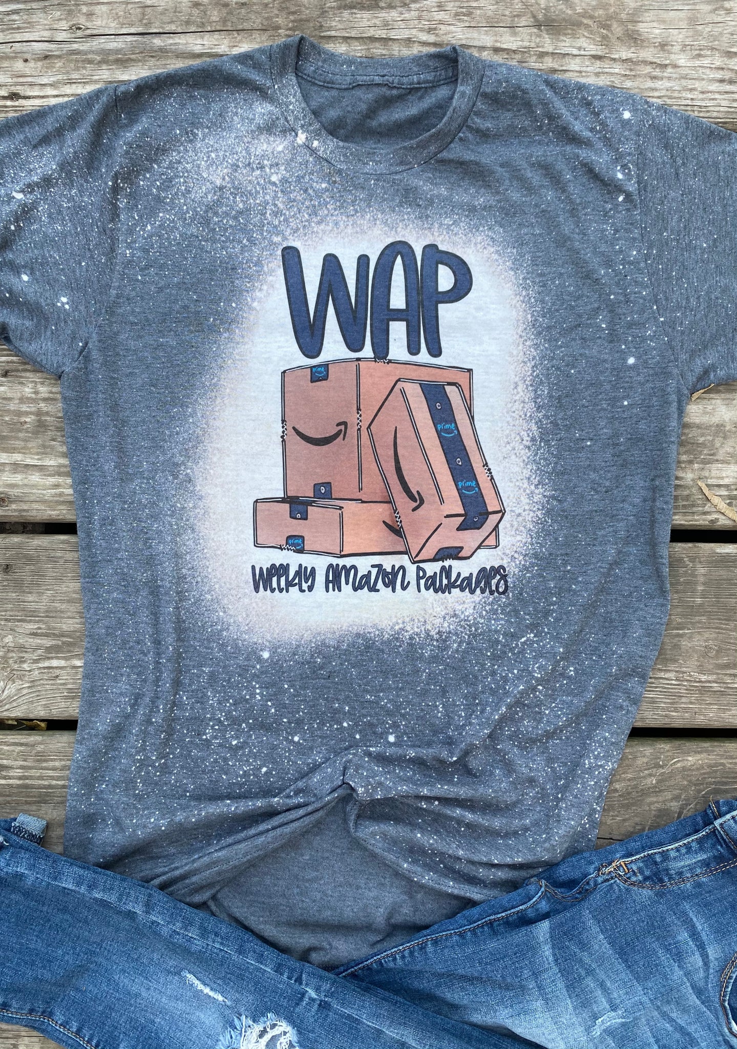 WAP Weekly Amazon Packages Bleached Tee