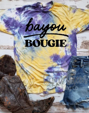 Bayou Bougie Tiedye tshirt